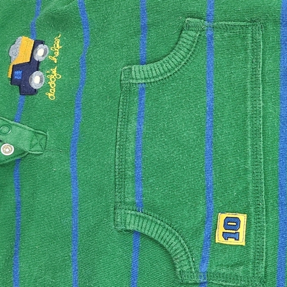 Vintage Truck Longsleeve Onsie Outfit Green - Picture 3 of 9